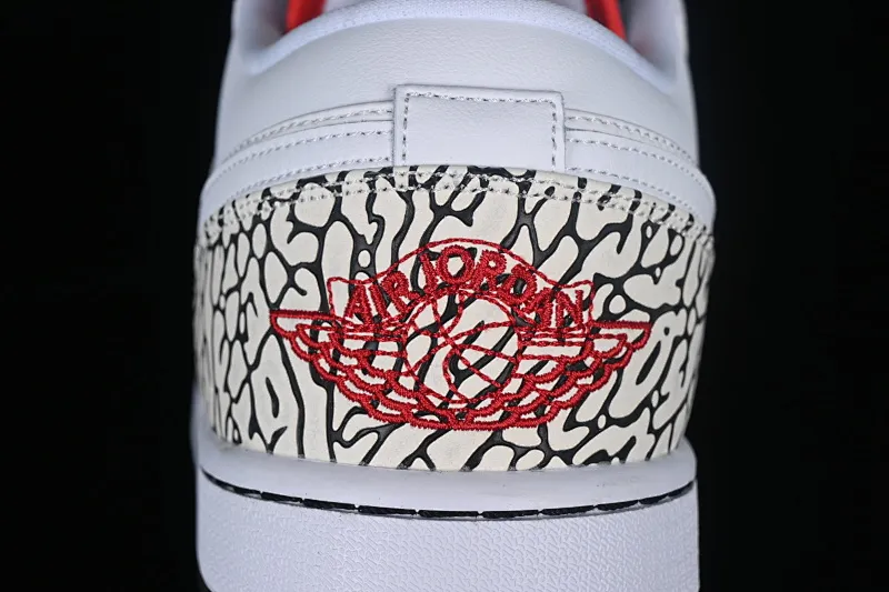 All categories Air Jordan Jordan series basketball shoes Air Jordan 1 Low Air Jordan 1 Low AJ1 Joe 1 white burst pattern low-top cultural casual sneakers 338145-162